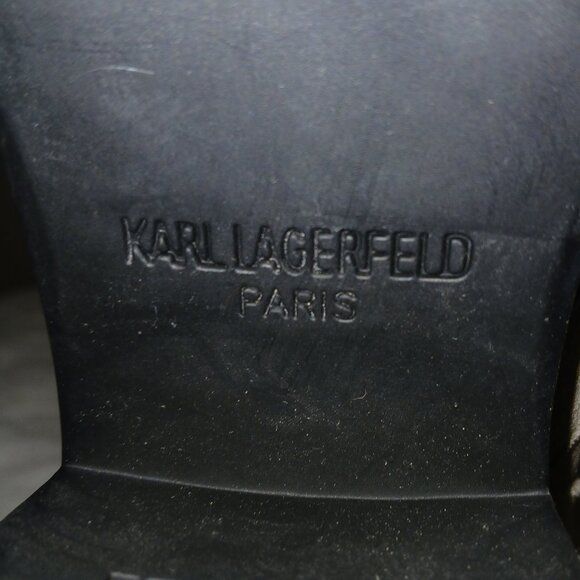 NEW PRICE & DISCOUNTED SHIPPING for these in NEW CONDITION KARL LAGERFELD BOOTS - Picture 6 of 8